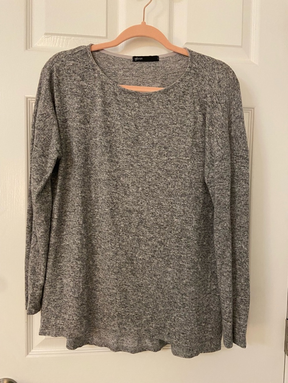 Gibson Cozy Fleece Ballet Neck High/Low Pullover